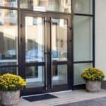 Entryway of office building