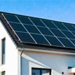 solar panels mounted on rooftop
