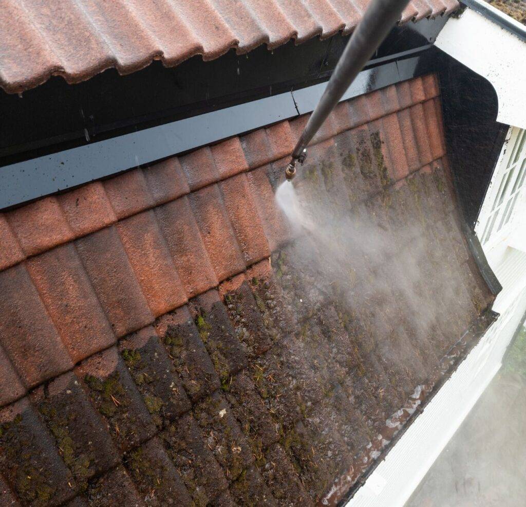roof soft power washing