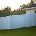Vinyl Fence After Brightening
