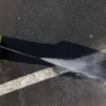 power washing parking lot