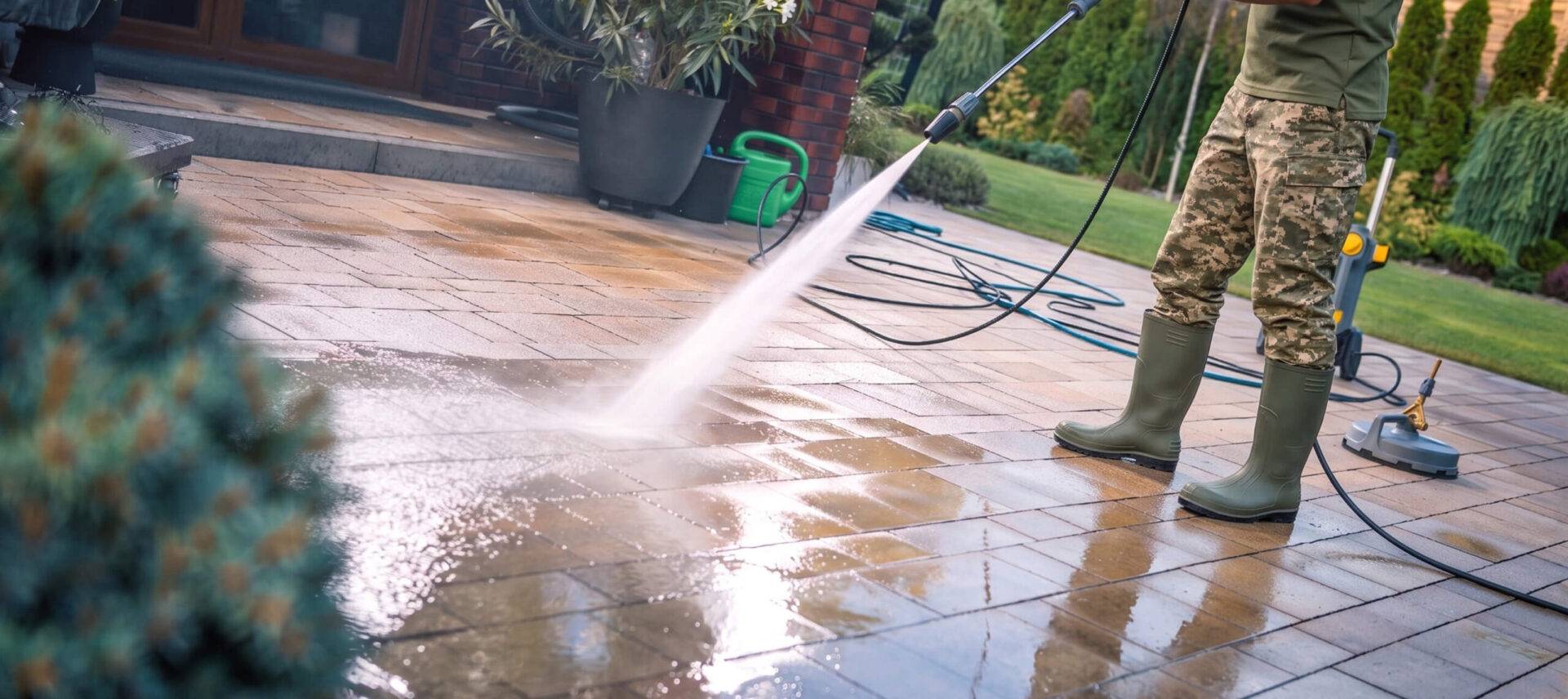 PROP WASH power washing patio