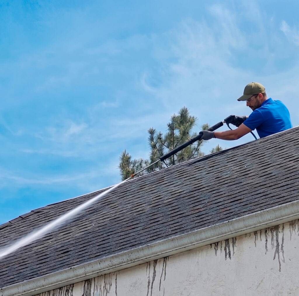 PROP WASH soft washing roofing