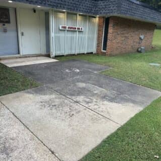 Fire Station Walkway Pressure Washing